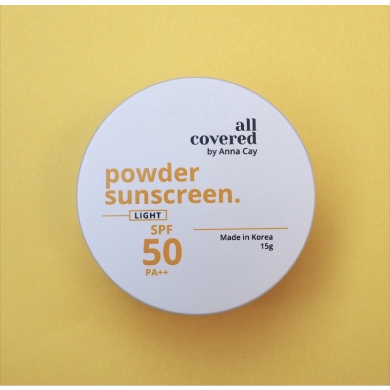 All Covered Powder Suncreen SPF 50 (LIGHT) by Anna Cay Shopee Philippines