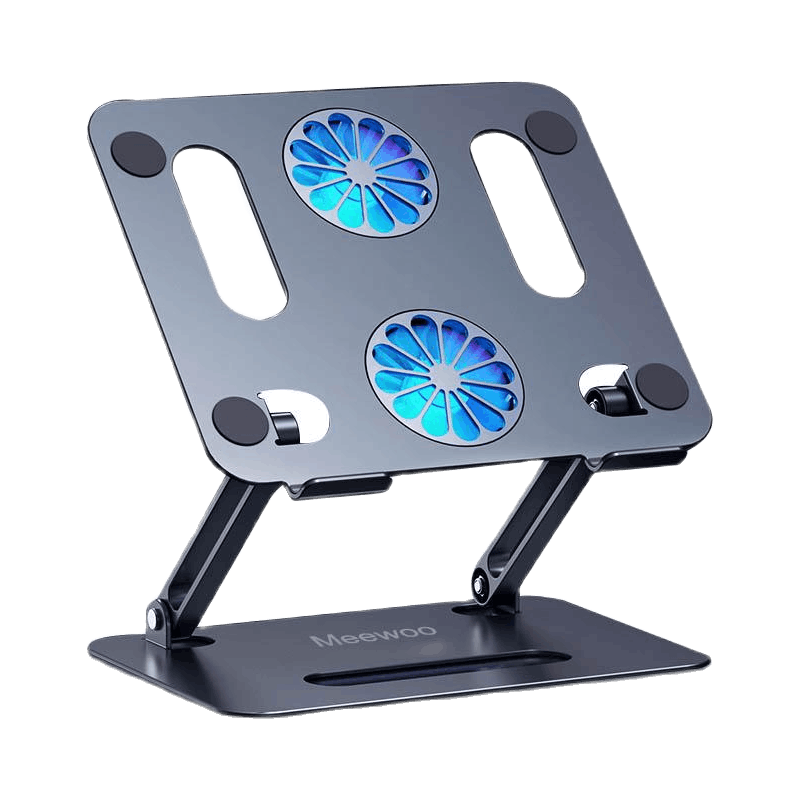 Meewoo Laptop Stand With Fan Aluminum Adjustable Laptop Stand Laptop
