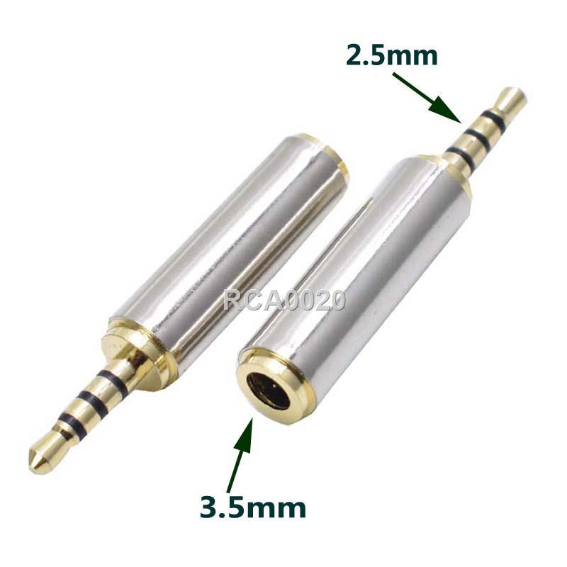 Mobile phone headset adapter 2.5mm to 3.5mm 2.5 male 3.5 female small