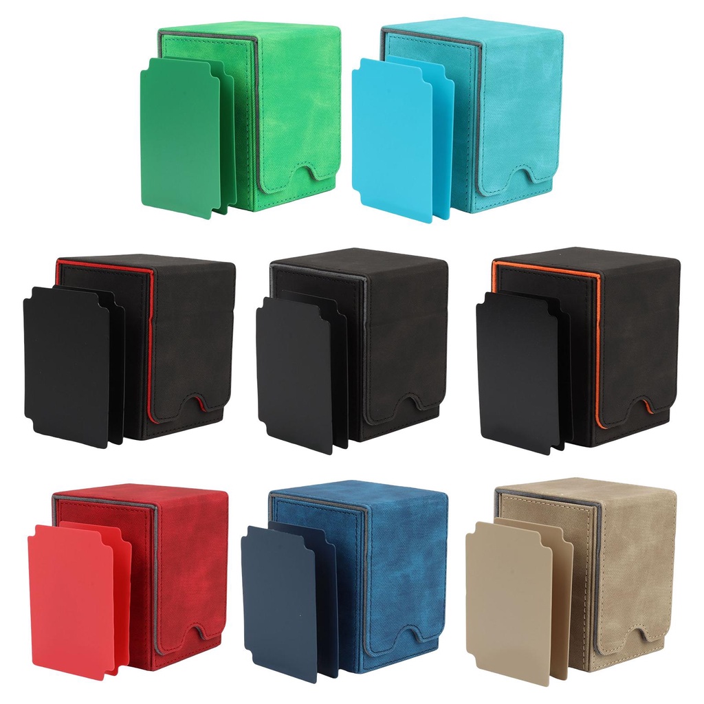 2022 New Pu Leather Trading Card Deck Box Card Holder Card Organization