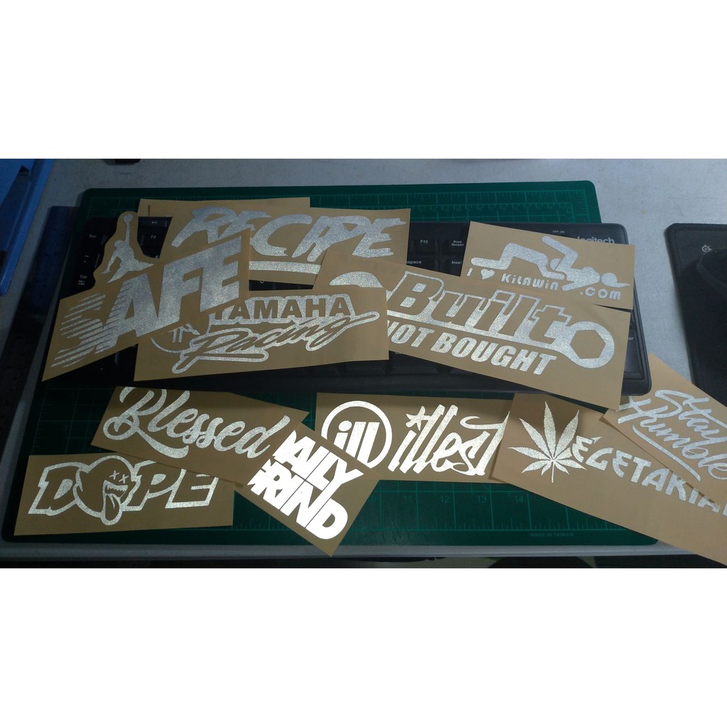 Vinyl Sticker Decals Collection Batch 1 Shopee Philippines