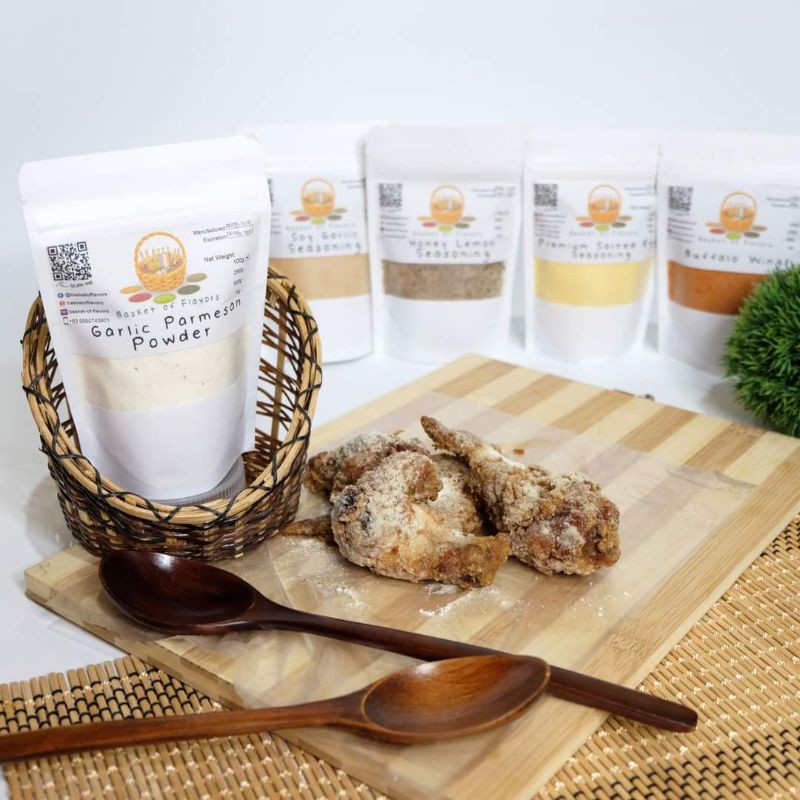 Garlic Parmesan Powder Chicken Wings Flavor Snack Seasoning 100g 250g