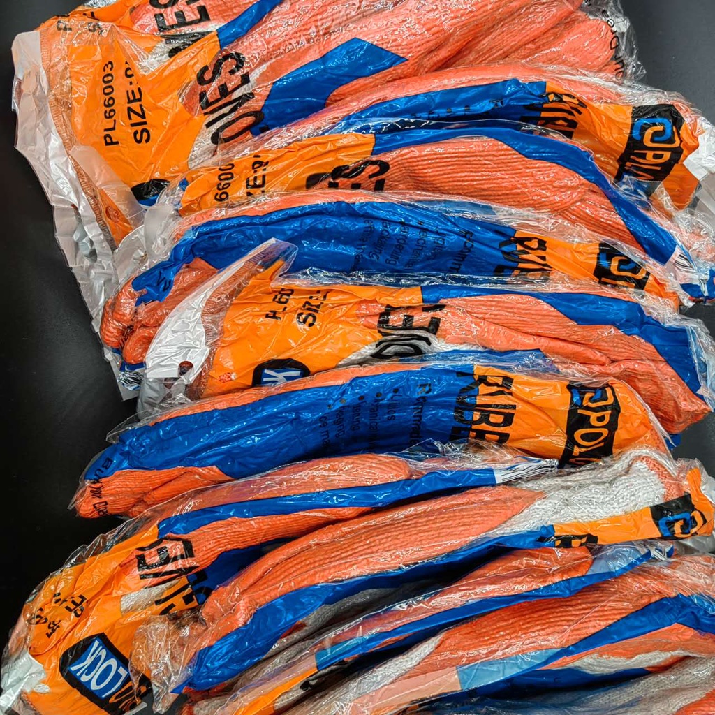 1dozen/12pair good quality thick orange rubber gloves construction