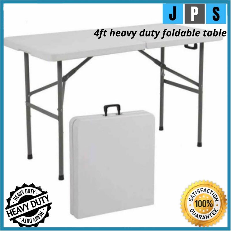 6 feet Heavy Duty Foldable Table & Chair black & White Lifetime Forever
