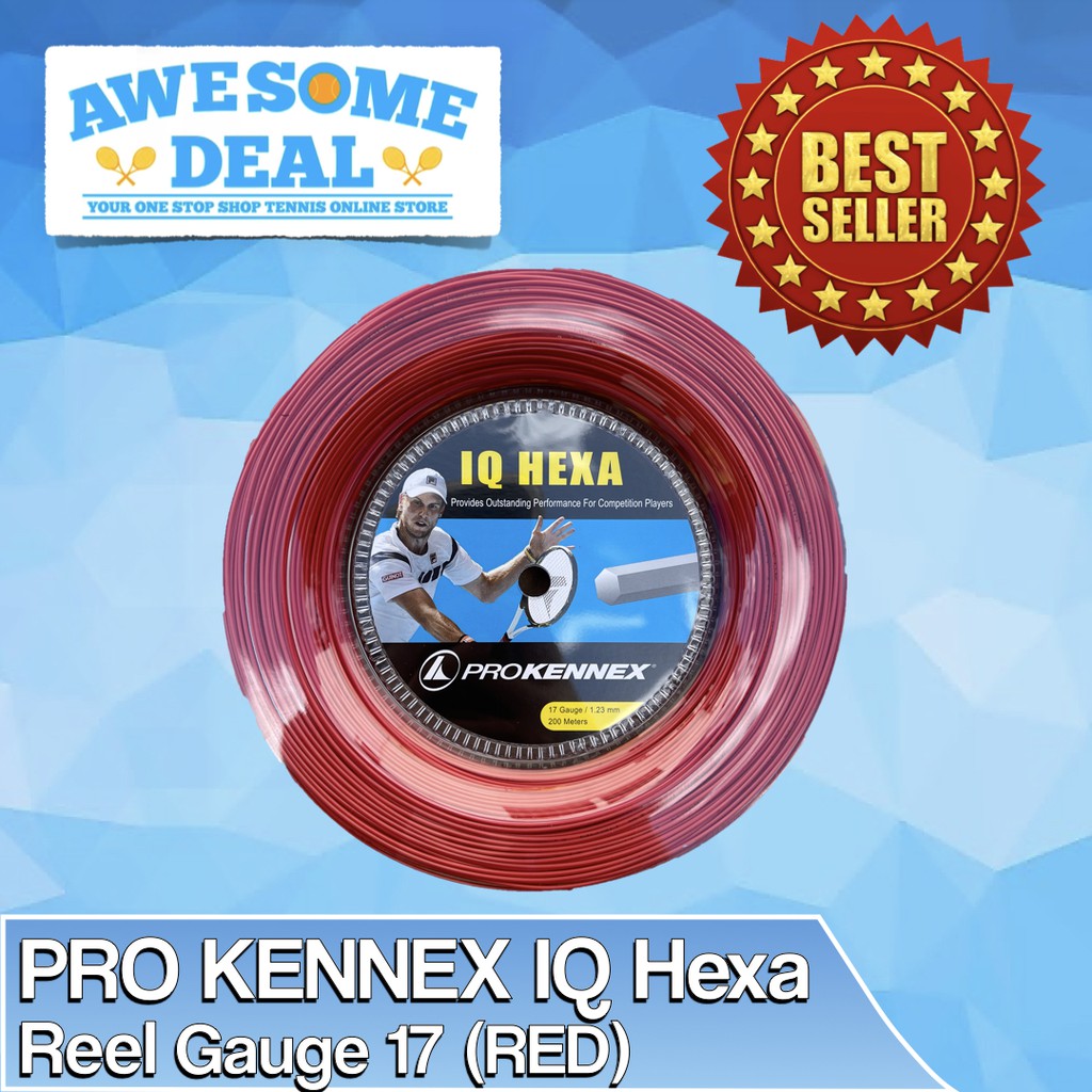 Pro Kennex IQ Hexa 200m Reel Tennis Strings ProKennex Shopee