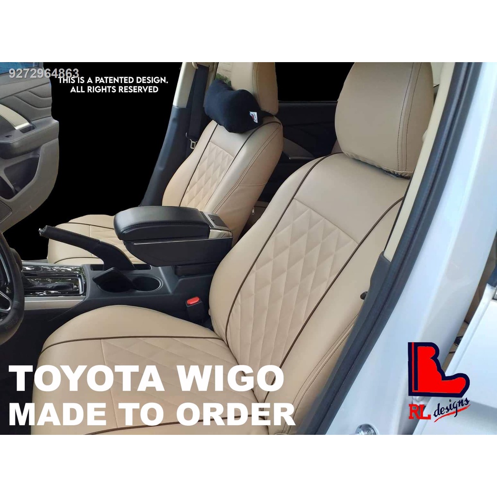 Toyota Wigo German Leather Seat Covers (All Seats Included, Custom Fit