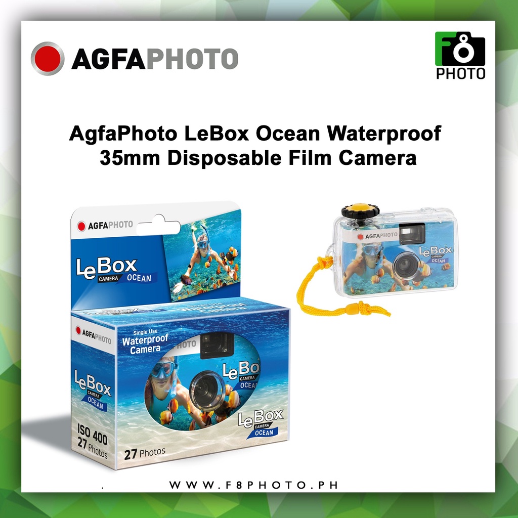 Agfaphoto Lebox Ocean 400 35mm Disposable Underwater Film Camera 27