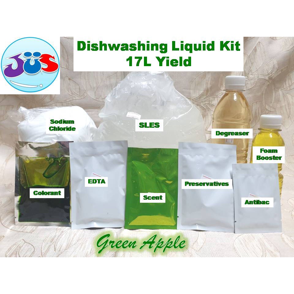 New! JUS Good Quality DIY Dishwashing Liquid Kit 17L Yield Shopee