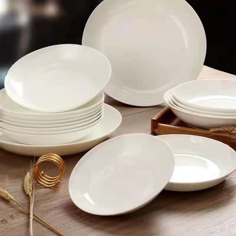 Ceramics Plain Dinner Plate White Shopee Philippines