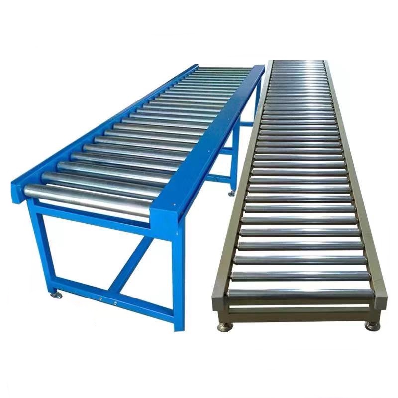 Customized automatic fixed roller conveyor line with guardrail or not Shopee Philippines