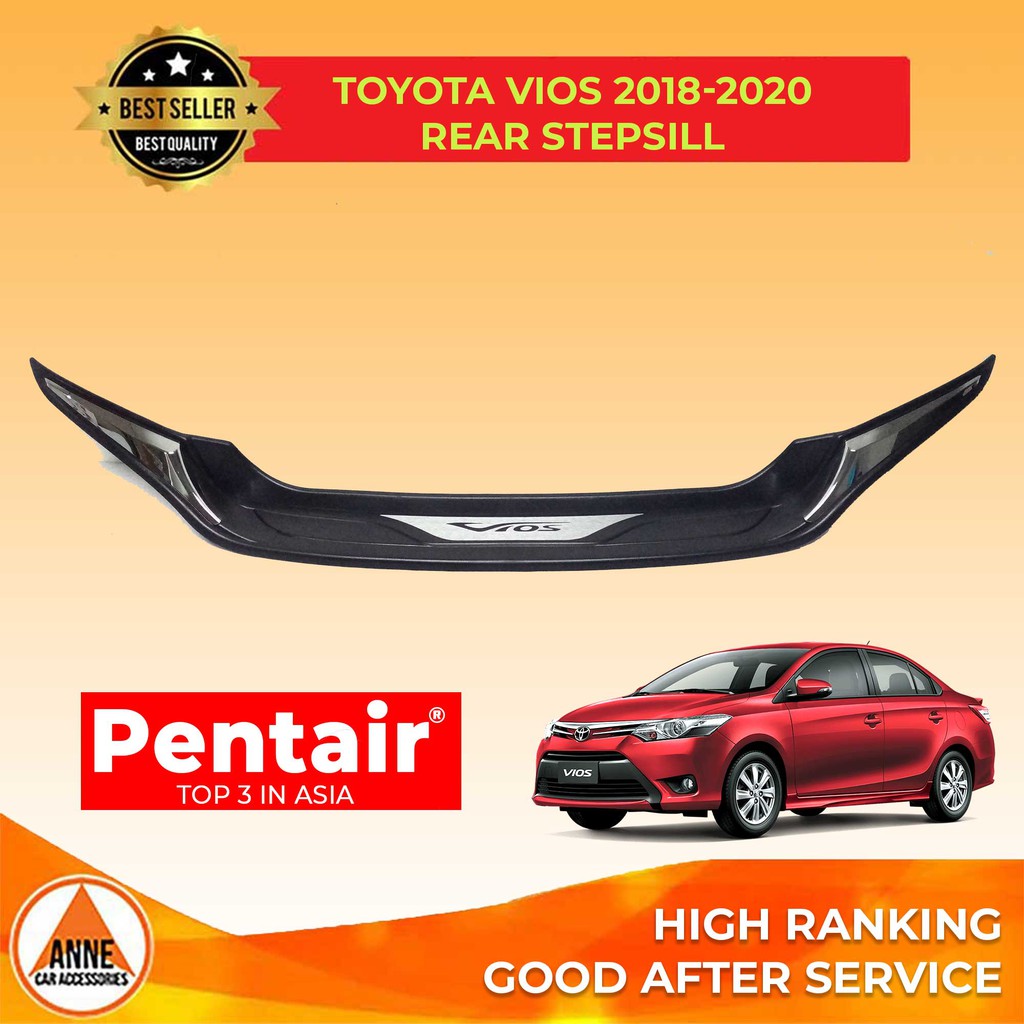 Rear Stepsill for Toyota Vios 2014 2018 July Rear Bumper Cover / Rear Bumper Guard High