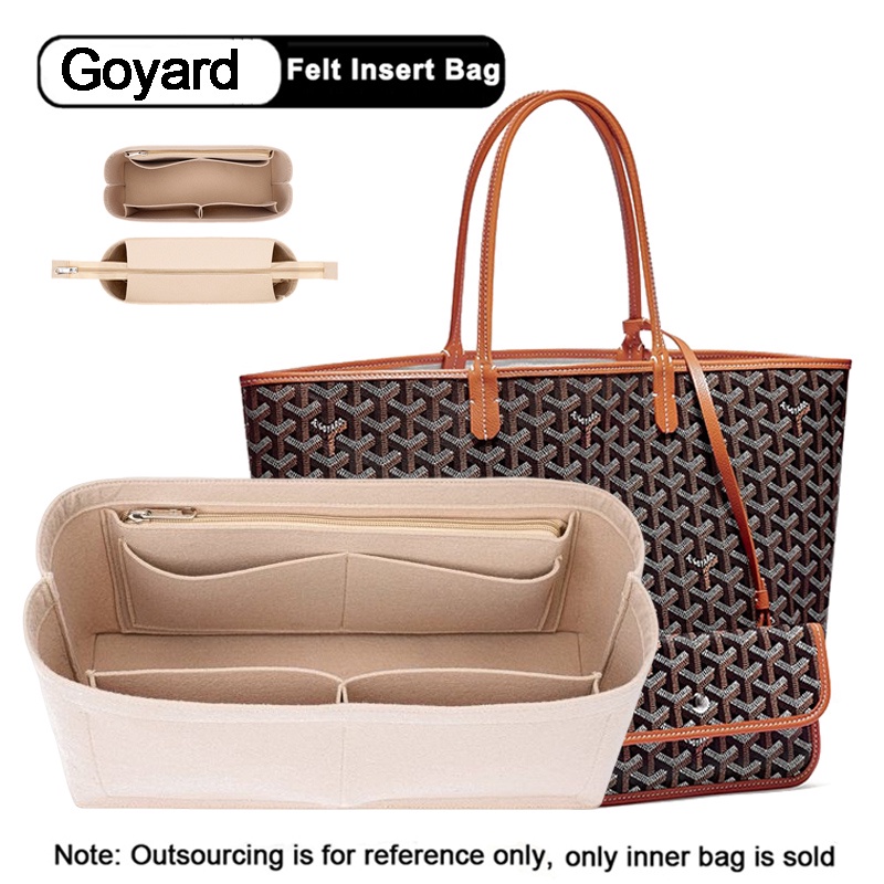 Felt Insert Bag Organizer For Goyard Neverfull And More, Travel Inner