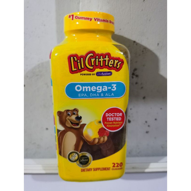lil critters children omega 3 gummies multivitamin w/ EPA DHA ALA