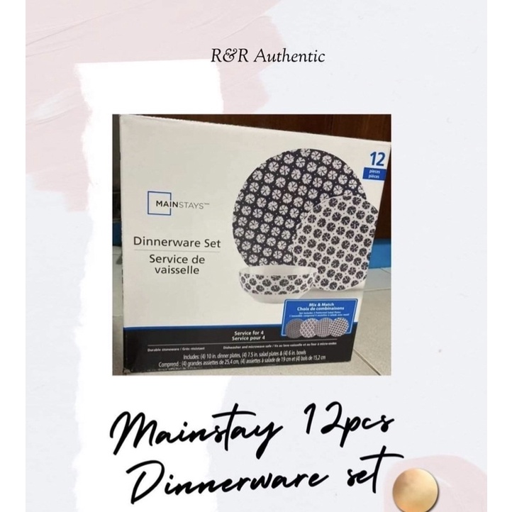 Mainstay Dinnerware Set Shopee Philippines