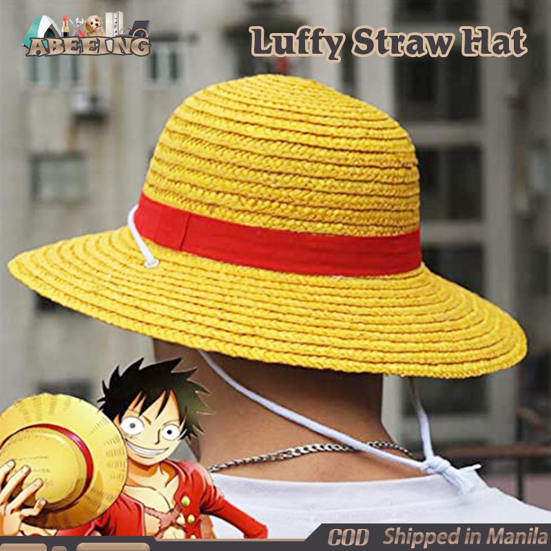 One Piece Adult Luffy Straw Hat Japanese Anime Cosplay Straw Hat Yellow Shopee Philippines