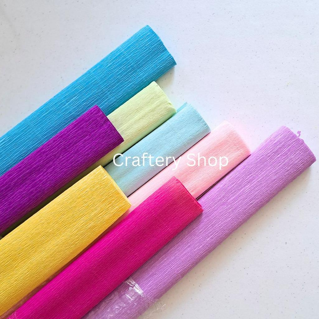 Premium Crepe paper / Heavy Crepe 0.5x2 meters Shopee Philippines