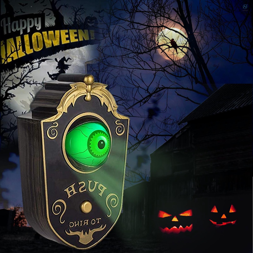 LOVE SALE!!Halloween Doorbell with LED Lightup Eyeball Creepy Sounds