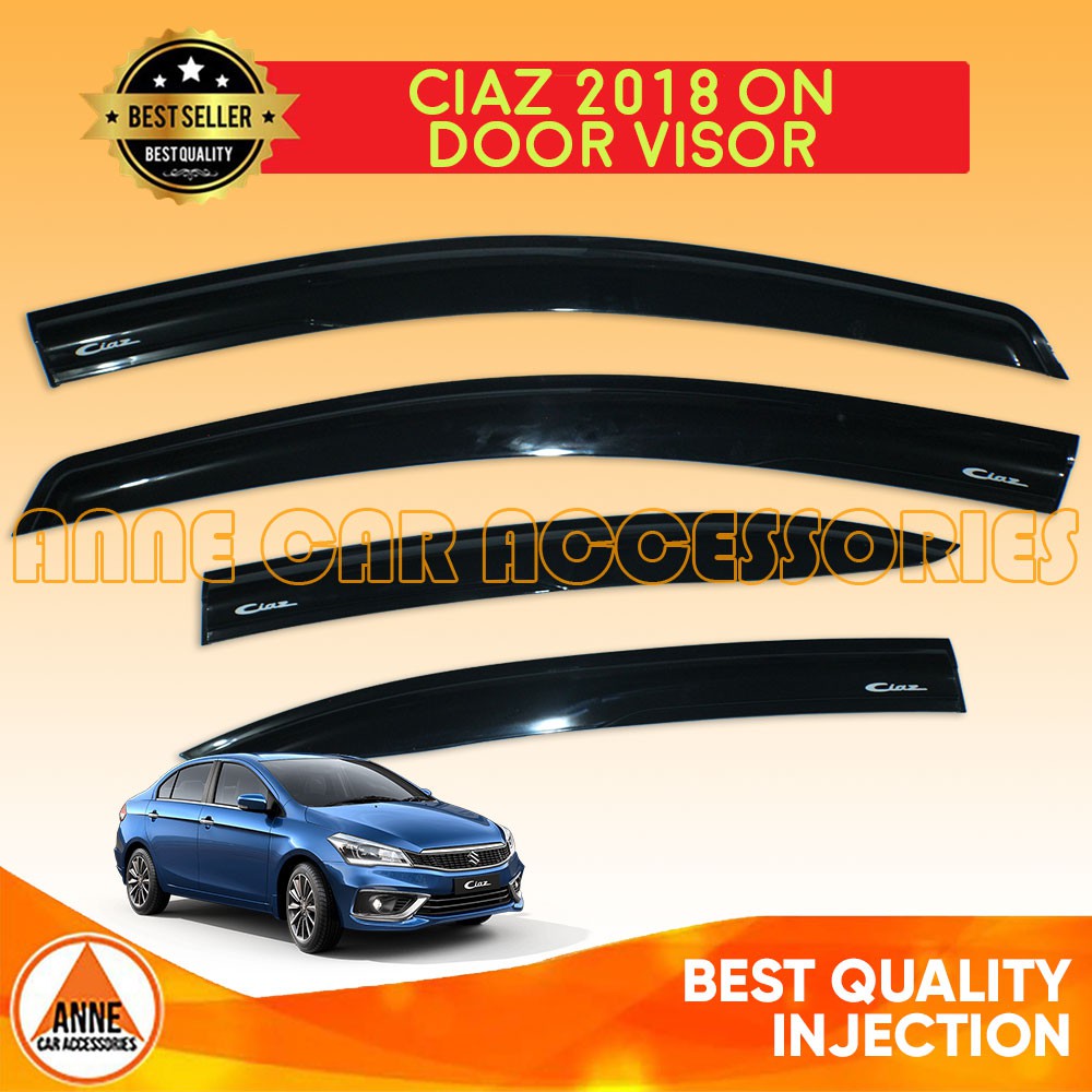 Suzuki Ciaz 2018 2023 Door Visor OEM Rain Guard Window Visor / Door