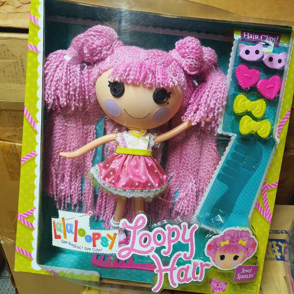 RARE LALALOOPSY LOOPY HAIR JEWEL SPARKLES DOLL FULL SIZE VHTF Lalaluffy