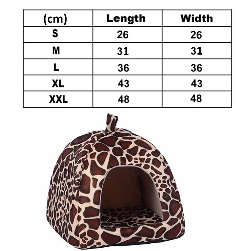 Cat Bed House for Puppy Warm Pet Tent Bed for Large Cats Plush Dog Cat