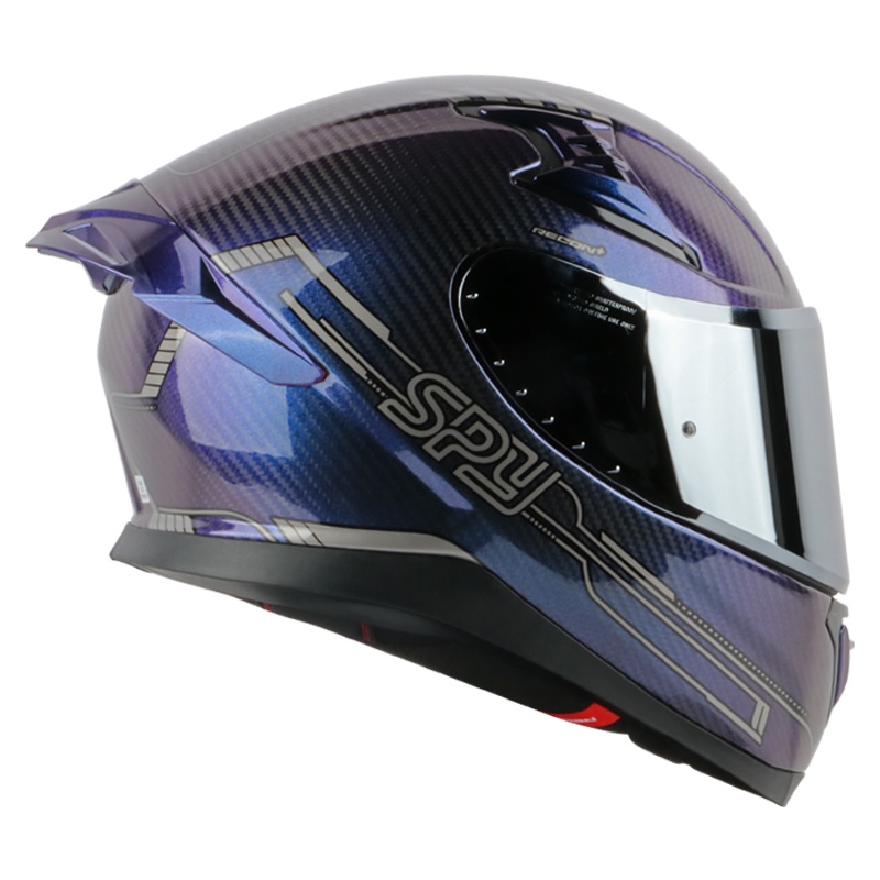 Spy Full Face Helmet Carbon Fiber Shell with Dual Visor Recon+ PD