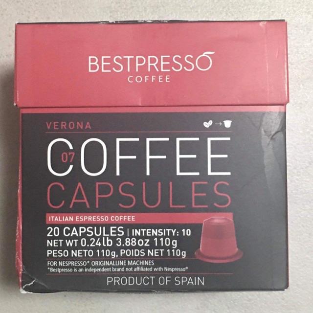 BESTPRESSO COFFEE CAPSULES FOR NESPRESSO ORIGINAL MACHINE (20 Capsules