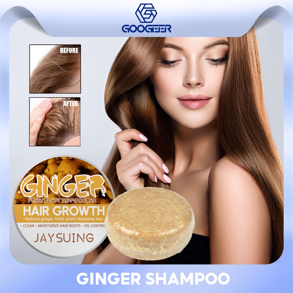 Jaysuing Ginger Thickening Shampoo Soap for Growth Hair Care Anti