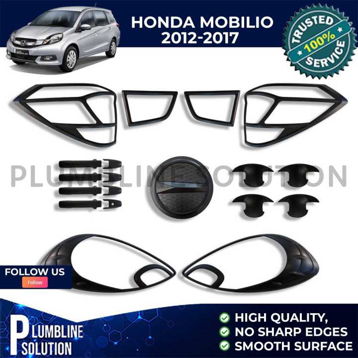 Honda Mobilio Garnish Set 2012 2017 Black / Chrome / Mobilio