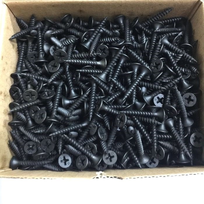 500PCS Gypsum Screw Black Screw for Wood For Metal 1" 1 1/4" 1 1/2" 2