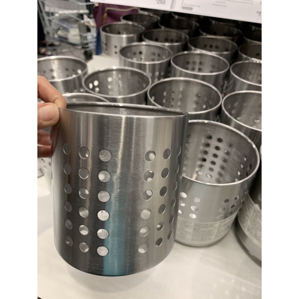 IKEA Utensil Holder Stainless Steel 13cm Shopee Philippines