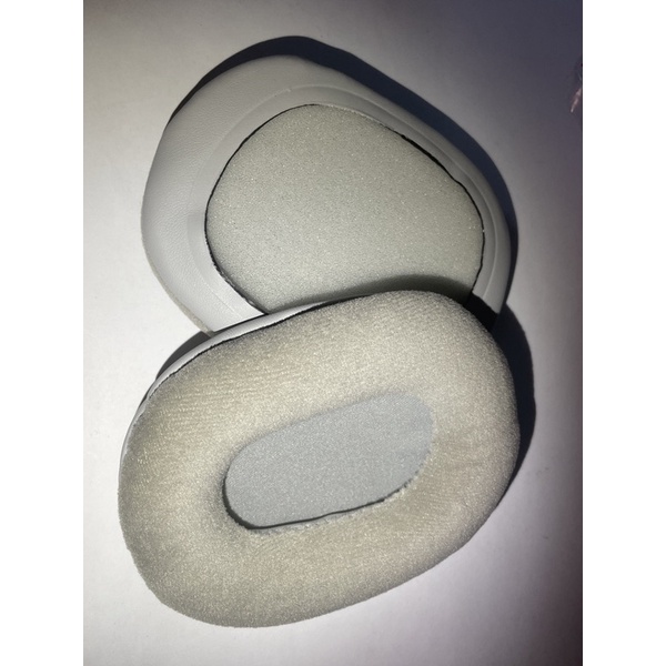 1 Pair (2pcs) Smooth Oval Ear Pad Faux Leather Cushions Replacement for