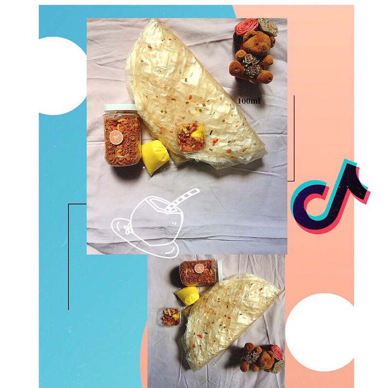 Combo 500gr Large Chili Rice Paper + 200gr Salt Onion (Free Butter