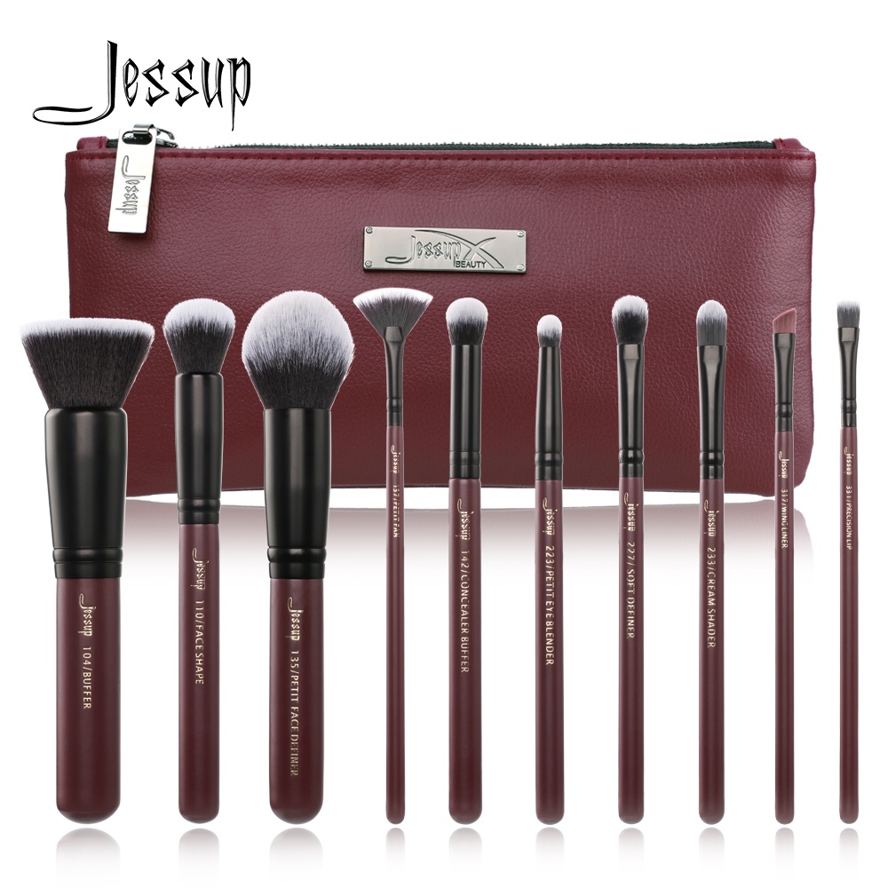 ⋮ Jessup Makeup Brushes Set & Cosmetic Bag Dropshipping pincel