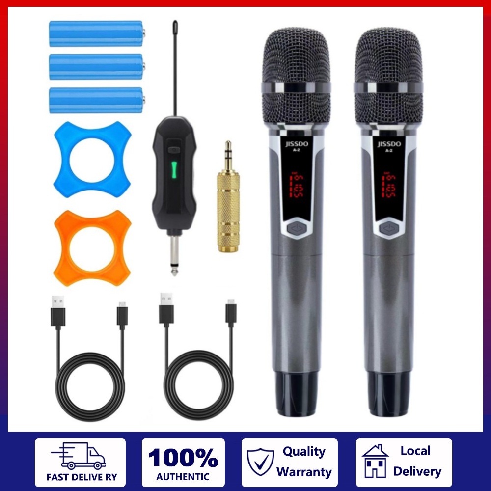 Professional recording microphone UHF wireless mic rechargeable karaoke