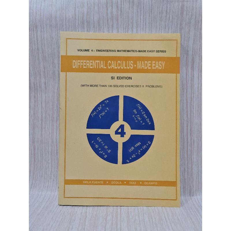 DIFFERENTIAL CALCULUS MADE EASY SI edition Shopee Philippines