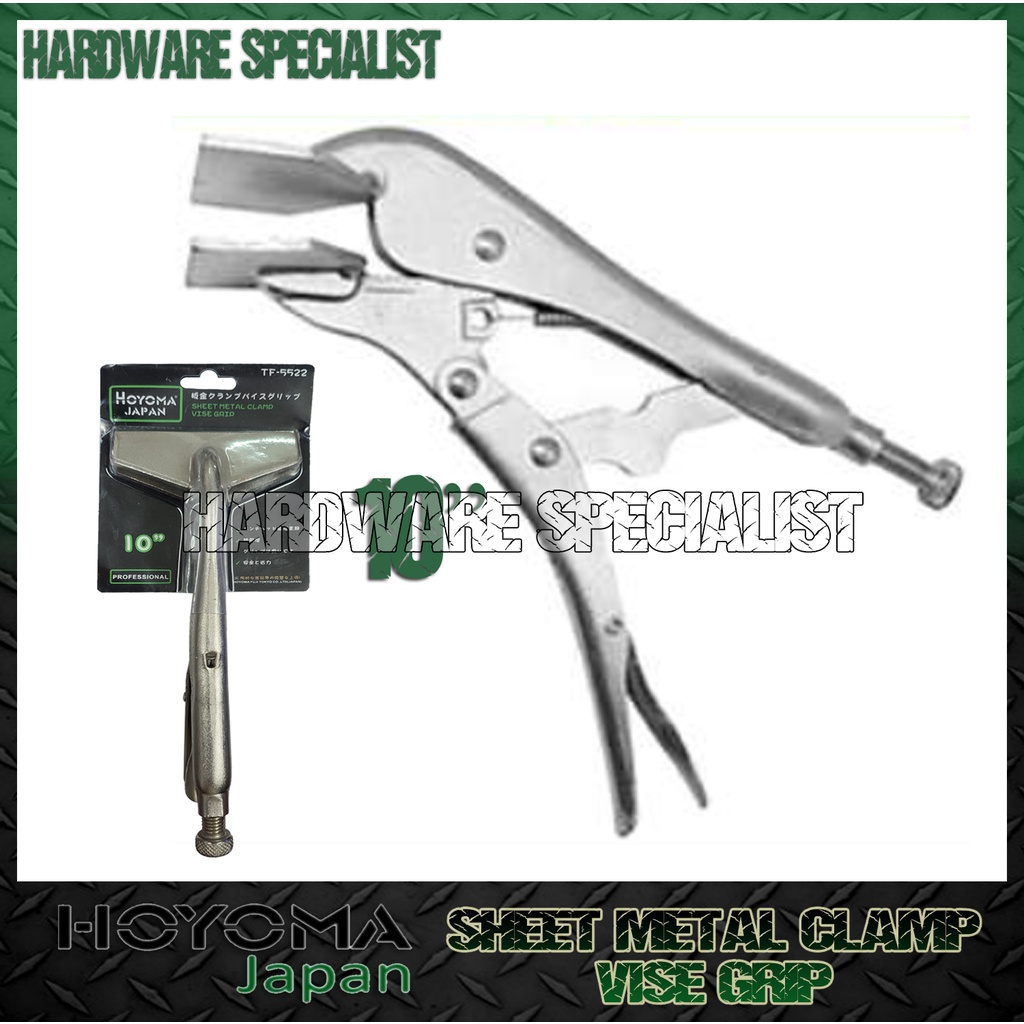 Hoyoma Sheet Metal Clamp Vise Grip 10" TF5522 Original Authentic