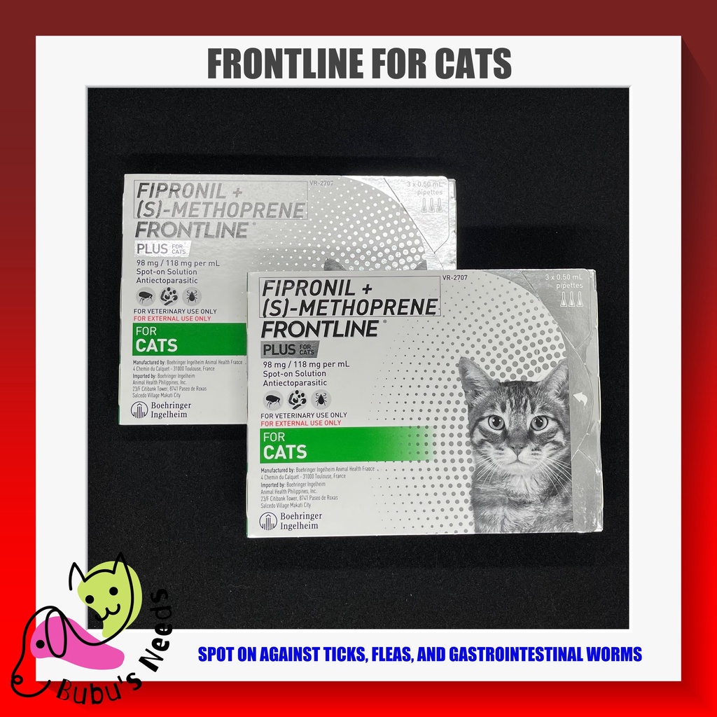 Frontline Plus for Cats [Fipronil + (S)Methoprene] Antiectoparasitic