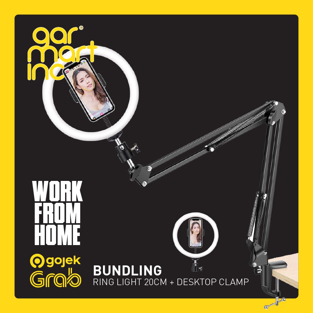 Video Conference OVERHEAD Ring Lighting WFH Lamp ZOOM Meeting Podcast