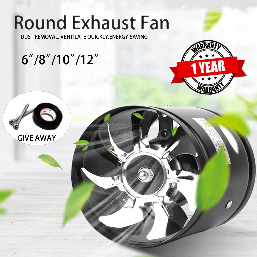 612 inch exhaust fan round exhaust fan metal duct fan kitchen