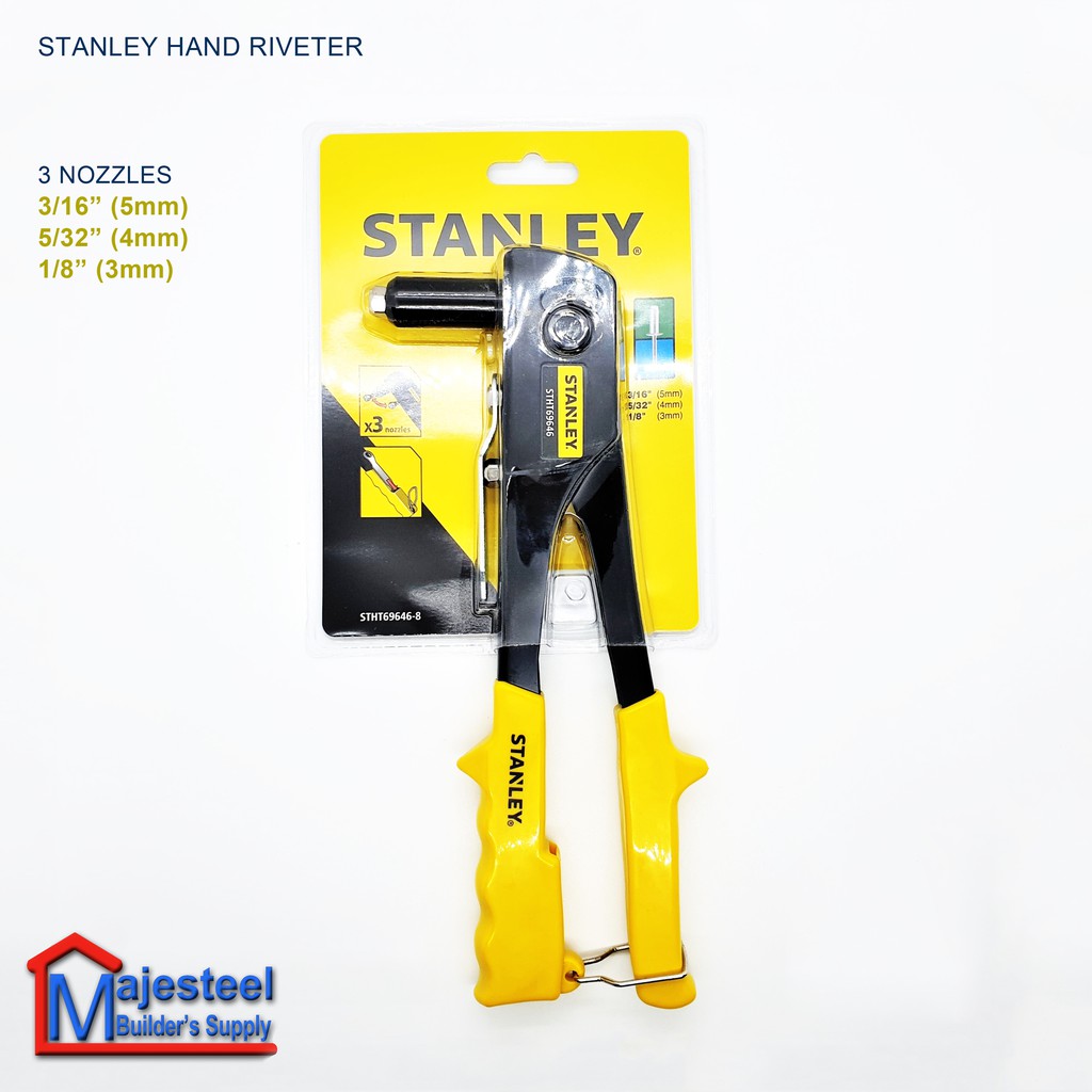Stanley Heavy Duty 3 Nozzle Hand Riveter STHT696468 (MAJESTEEL