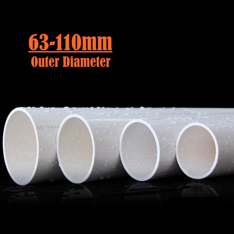 White PVC Pipe Drinking Water Grade Aquarium Hard Pipe Outer Diameter
