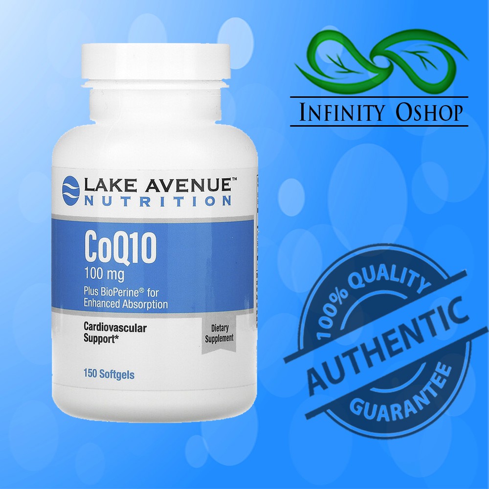 Lake Avenue Nutrition, CoQ10 USP with Bioperine, 100 mg, 150 Softgels