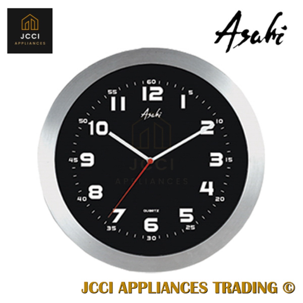 Asahi Wall Clock 12 inches Aluminum frame (M2412) Shopee Philippines