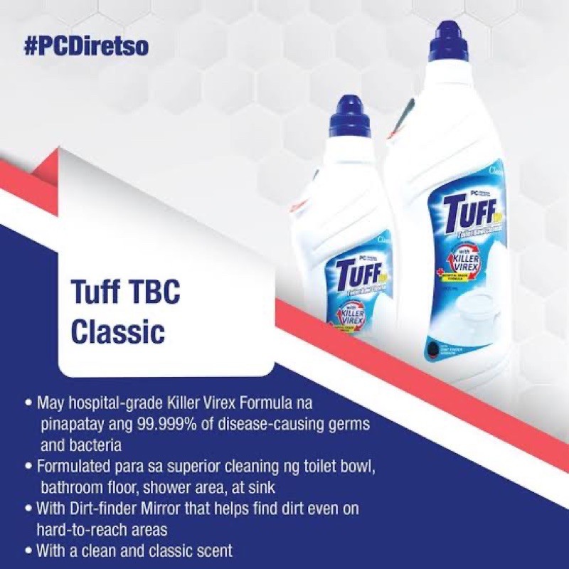AUTHENTIC TUFF Toilet Bowl Cleaner 500ML 1000ML Shopee Philippines