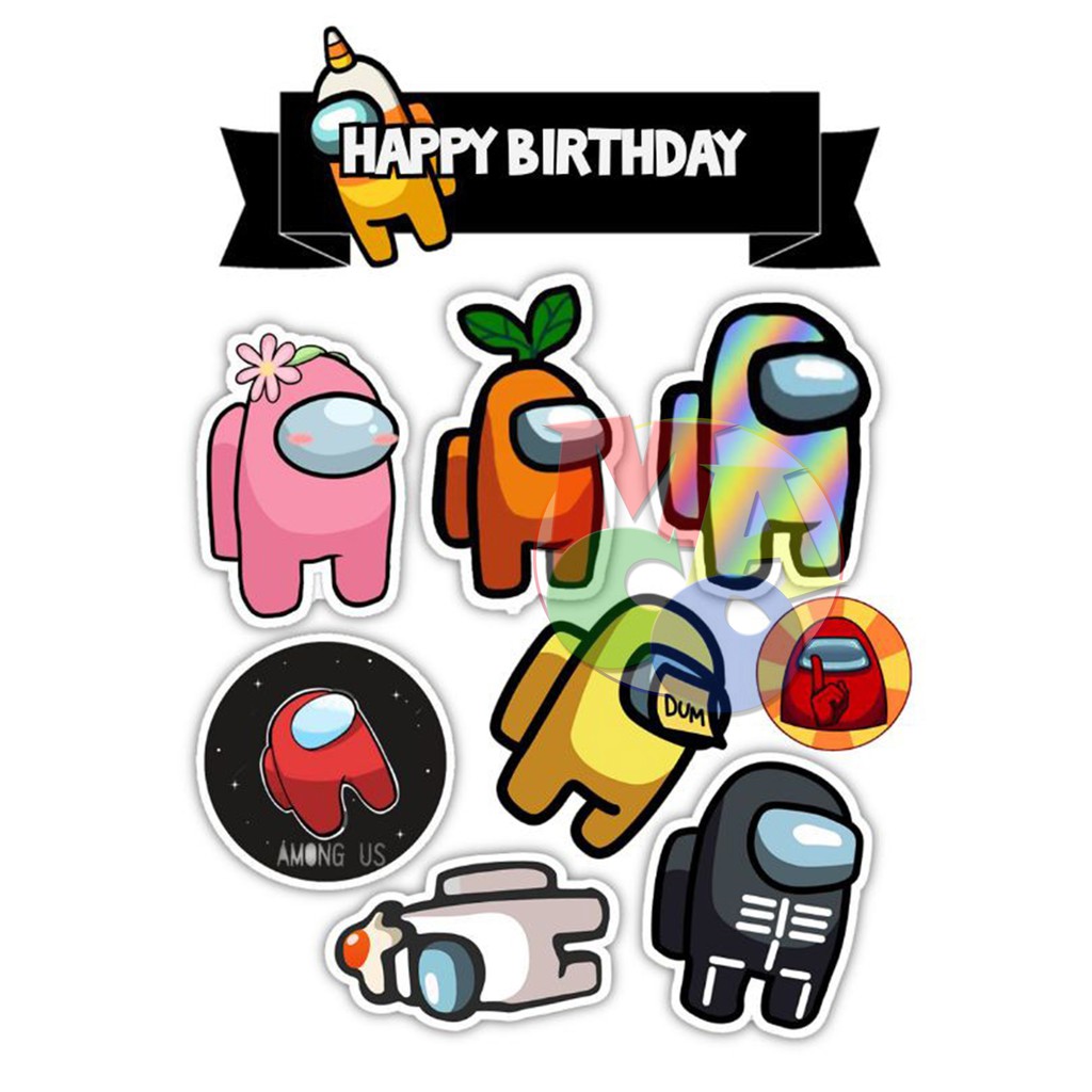 Among Us Cake and Cupcake Topper Shopee Philippines