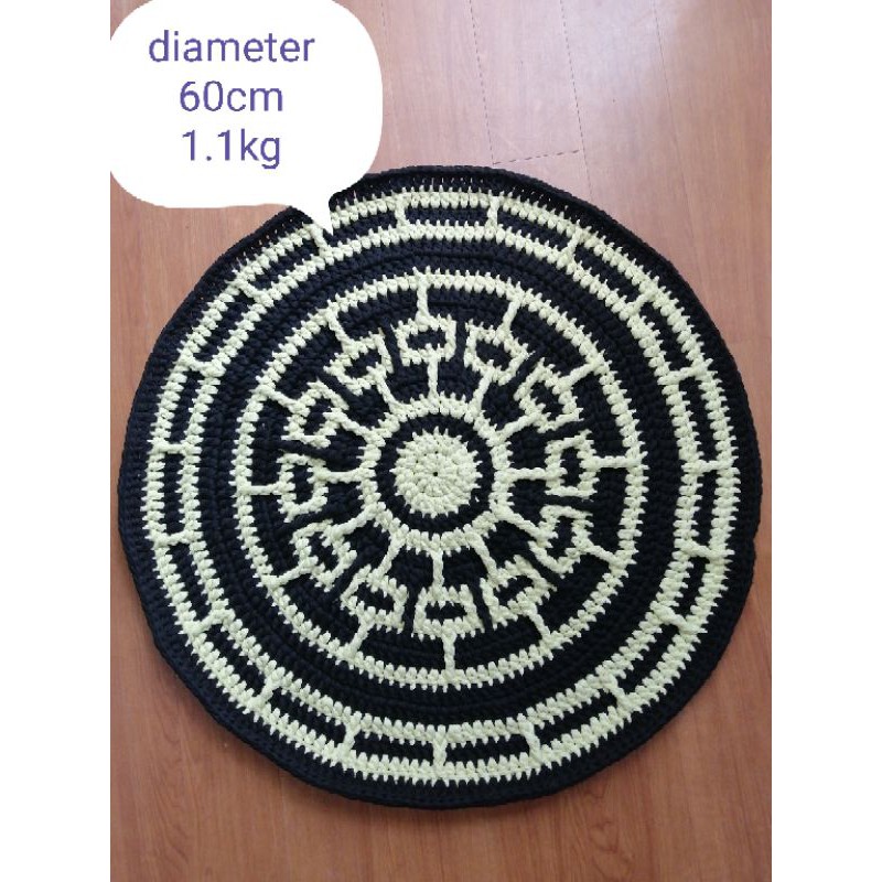 Round Carpets Bedroom Area Rug Living Room Floor Rug crochet rug Art