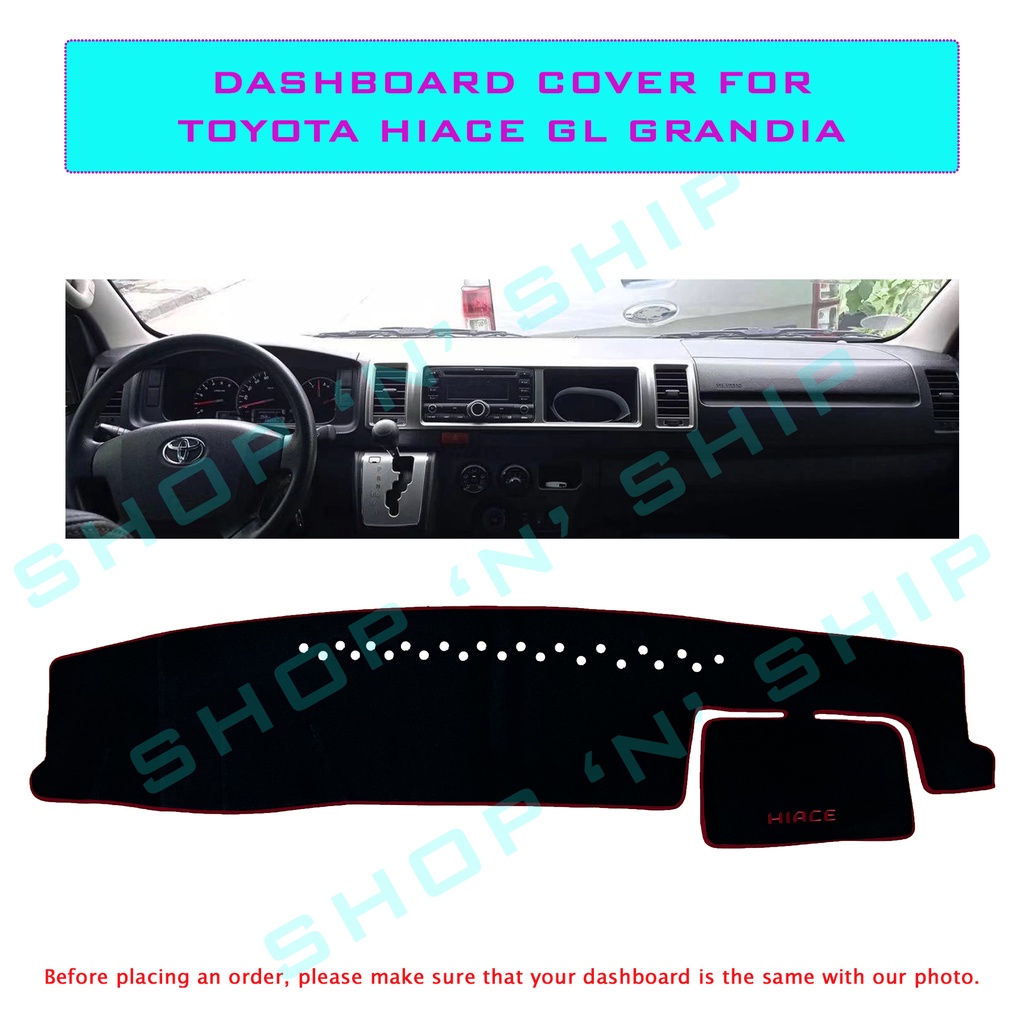 Toyota Hiace GL Grandia 2007 2018 Dashboard Cover / Dashboard Mat