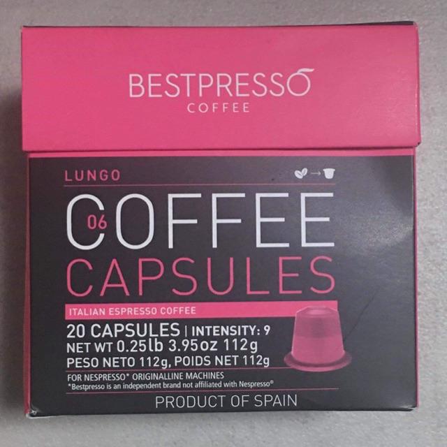 BESTPRESSO COFFEE CAPSULES FOR NESPRESSO ORIGINAL MACHINE (20 Capsules
