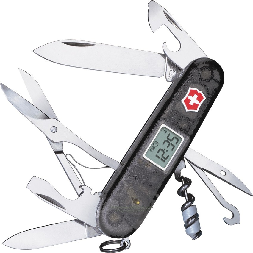 Victorinox Swiss Army Pocket Knife Voyager 21 Functions with Clock