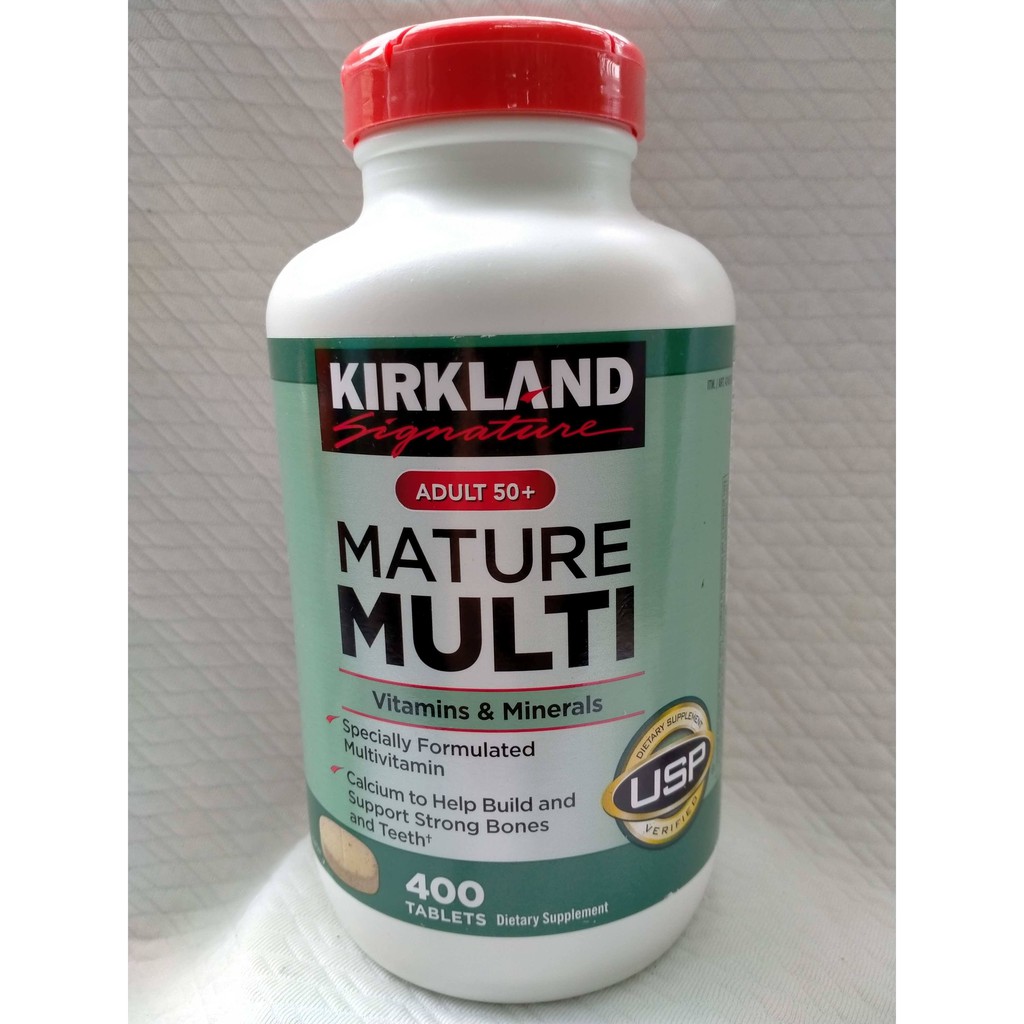 Kirkland Signature, Mature Multi Vitamins & Mineral, Adult 50+, 400